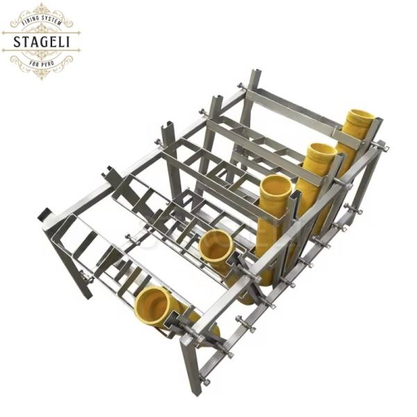 Customizable Sparkling And Safe Aluminum Metal Fireworks Racks For All Festivals