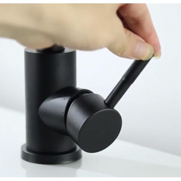 Black Baking Varnish Cold SUS304 Hot Water Kitchen Faucet