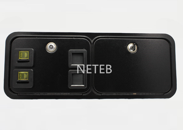 Dual american style coin selector door with microswitch for arcade cabinet