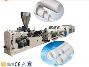 Quality Drainage And Electric Conduit PVC Plastic Pipe Extrusion Machine , PVC Pipe Production Line for sale