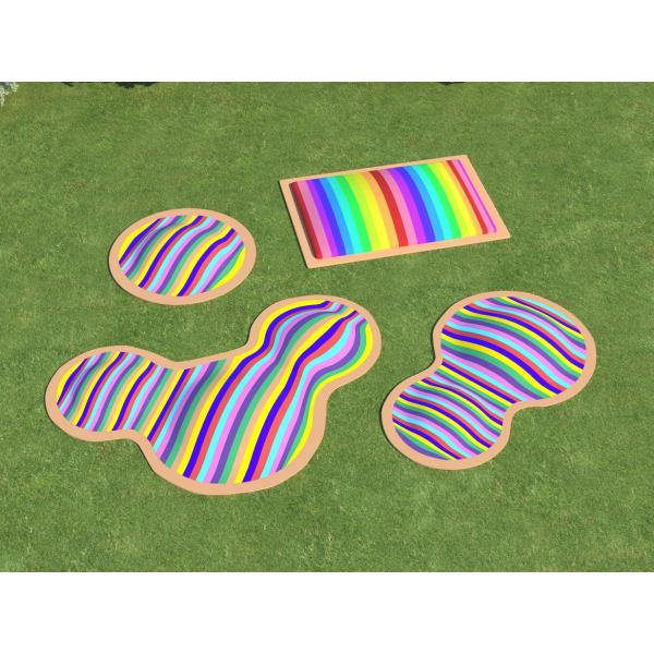 Outdoor Adventure Park Inflatable Inflatable Trampoline Jumping Cloud