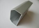 Silver Extruded Aluminum Window Channel , aluminum extrusions shapes For
