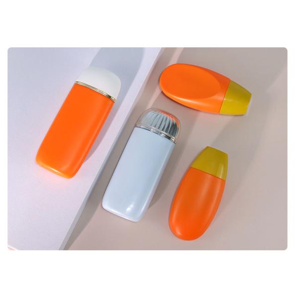 Matte Sunscreen Orange Tube 60ml 70ml Sun Cream Tube Custom For SPF50 Sunscreen Lotion