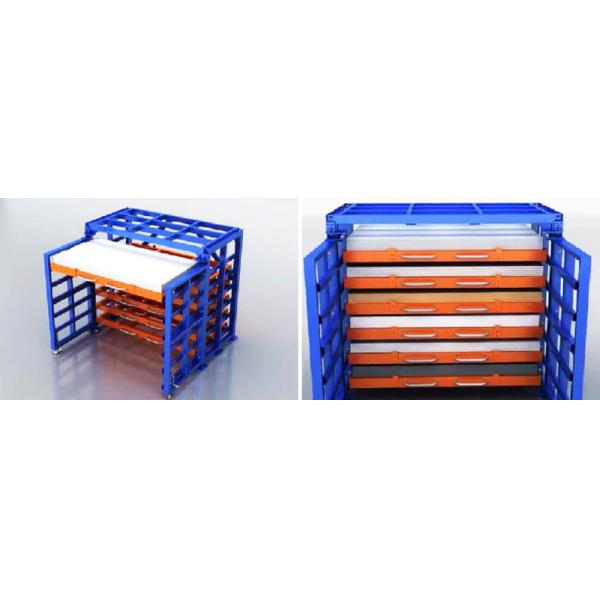 B39 Roll-Out Sheet Rack Drawer Racking Steel Plate Racking Heavy Duty Warehouse Storage Rack
