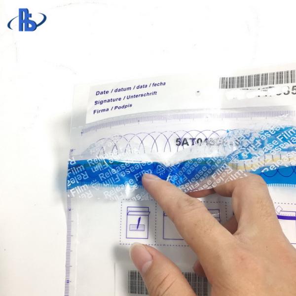 Custom Tamper Evident Security Bags With Unique Tracking Code / Barcode