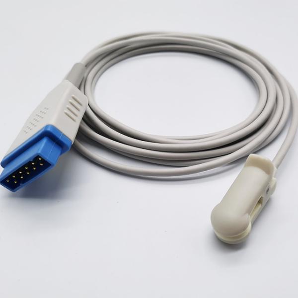 3mtr Long GE Marquette Monitor SPO2 Sensor Ear Clip For Adult