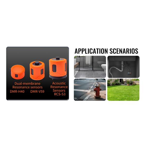 PQWT-125C Leak Detector with AI Acoustic Analysis and Noise Filtering for Time-Domain Waveform Visualization in Water Pipelines