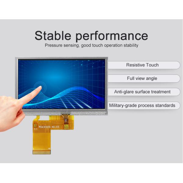 Polcd ILI6485 480x272 Tft Lcd Display 4.3 Inch TFT Resistive Touch Screen 40 Pin