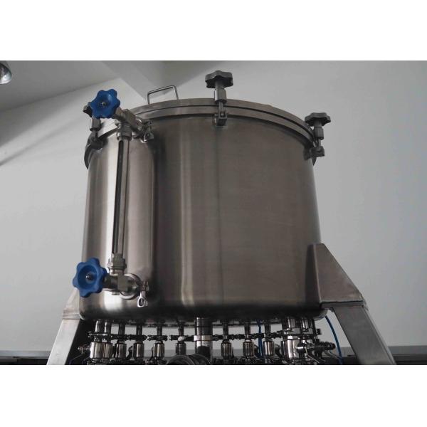 High Foaming Automatic Liquid Filling Machine Linear Type 12 Heads For PET Bottle
