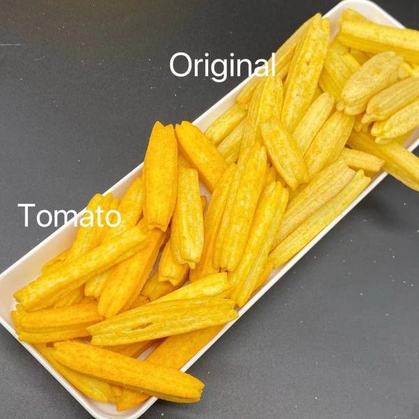 OEM Round Chinese Traditional Snack Rice Crackers Crispy Texture For Young And Old