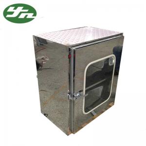 China Mirror Surface Cleanroom Pass Box Static Transfer Window 600*600*600mm Internal Size on sale
