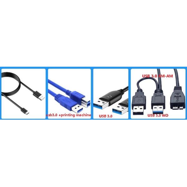 5A 1 Meter Phone Data Cable Wire Harness , PVC Micro USB Cable