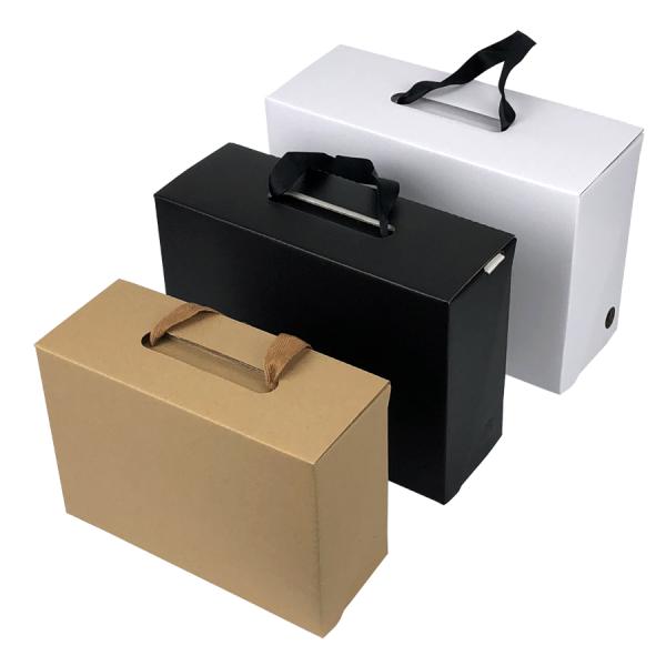Custom Order Accepted Mini Folding Empty Handbag Clothing Packaging Storage Case Box