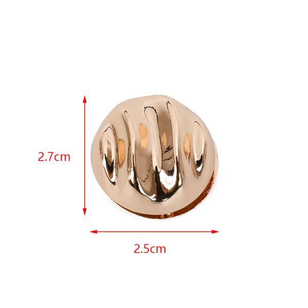 Delicate Round Embossed Metal Handbag Lock Hardware 2.7cm Custom Color