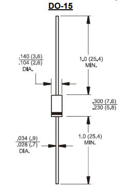 P6KE68A 600 Watts Transient Voltage Suppressor double diode model