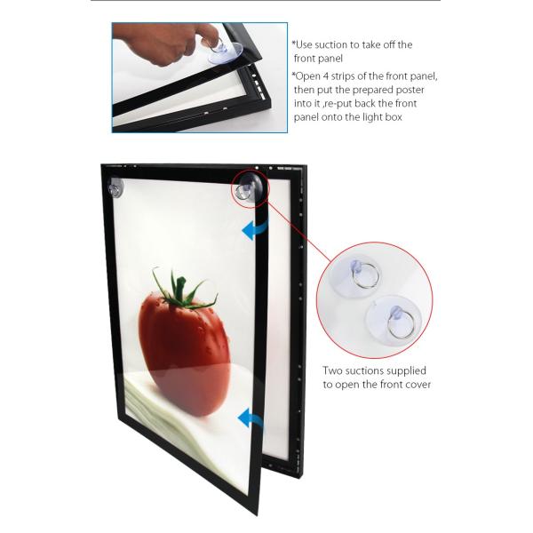 High Brightness Magnetic Light Box Wall Mounting Light Guide Panel Click Open