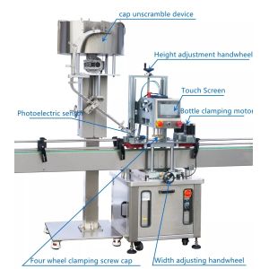 YIMU 4800b/h Trigger Pump Inline Automatic Capping Machine Multifunctional