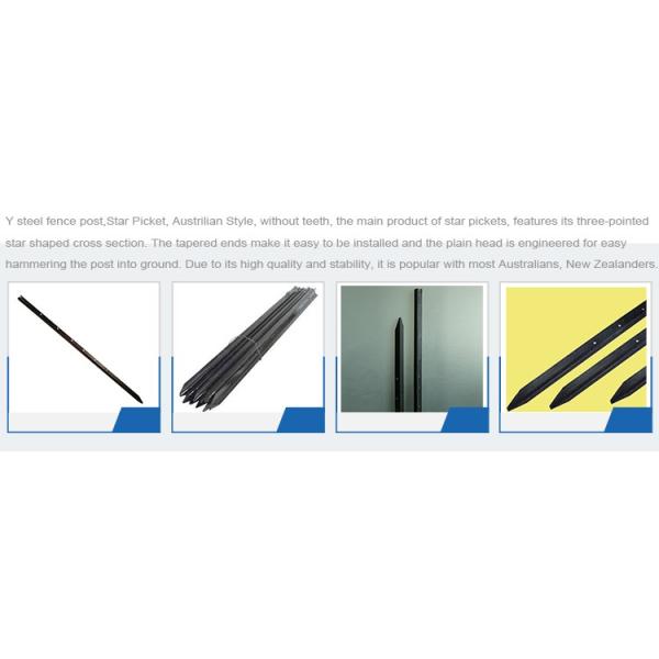 Y post Hot dipped galvanized Star picket for Temporary Construction Fencing Panels