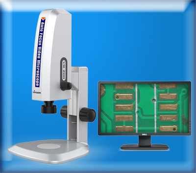 Auto Focus Digital Video Microscope With Horizontal Zoom Lens 2 Million Pixel