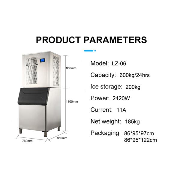 High Capacity 600KG Daily Ice Flake Maker for Fishing Boat Scotsman Flakel Ice Maker