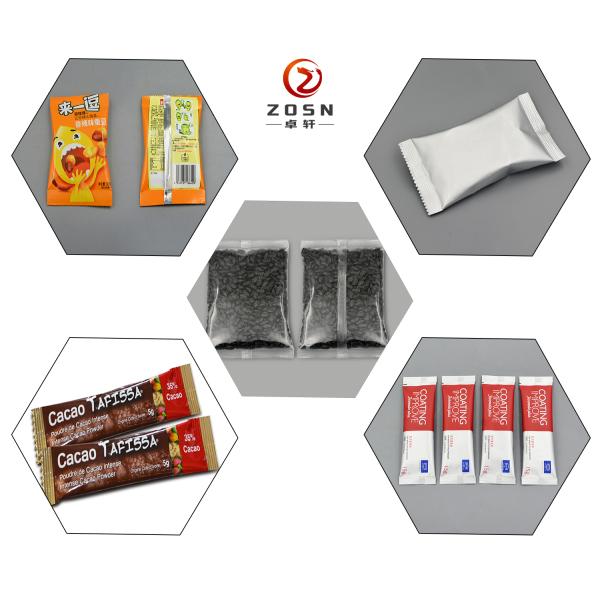 Small Vertical Automatic Granule Packing Machine PLC Control For Sugar Stick