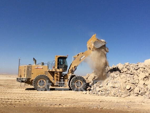 Low Emission Cummins Engine Heavy Front End XCMG Wheel Loader LW1200KN