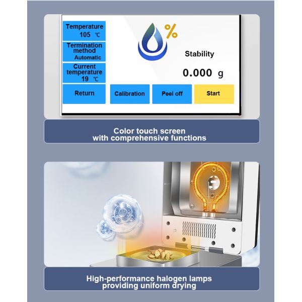 Laboratory Halogen Moisture Meter Analyzer