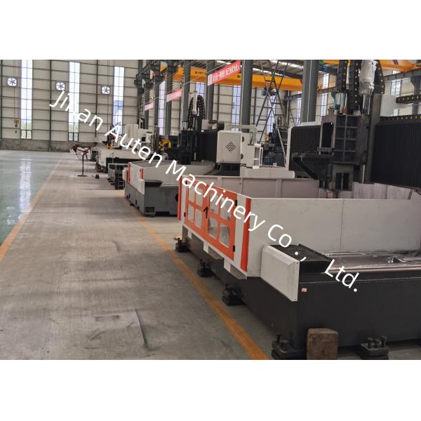 15KW Servo Spindle Motor Power CNC Gantry Flange Drilling Machine 40mm Drilling Diameter