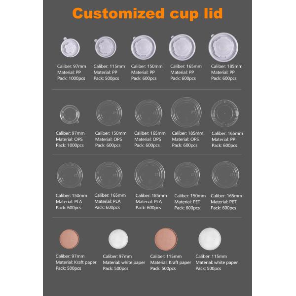 Wholesale customized eco-friendly and biodegradable kraft paper salad takeaway disposable paper bowl