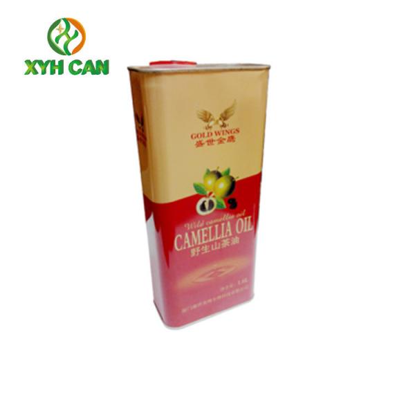 Buy Rectangular Tin Containers Cylinder Shape 5L Printed Containers ROHS Approved at wholesale prices