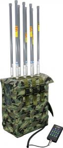 Quality 8 Bands High Power Backpack Bomb Jammer , Manpack Portable Jammer 1200 Watt for sale