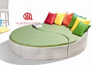 China living room furniture balcony furniture rattan leisure sofa bed on sale