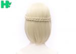 14" Kanekalon Fiber Synthetic Cosplay Wigs Natural Straight For Girls