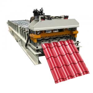 Quality High Speed  840mm step tile roll forming machine Roof Glazed Tile Roll Forming Machine for sale