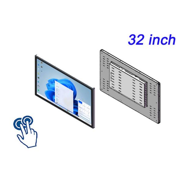 32-Inch Windows Touch Embedded Monitor for Control Rooms, Logistics Displays, Surveillance Systems, and Public Transportation Interfaces