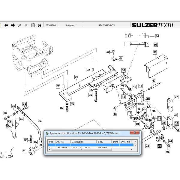 Eexpller Fork For Sulzer PS ,TW11,PU; P7100,P7150,P7200HP,P7300 -- Projectile Loom Parts ; Weaving Loom Parts