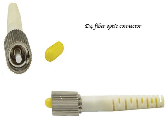 Ceramic Ferrule D4 Fiber Optic Connectors Duplex for SM MM Patch Jumpers