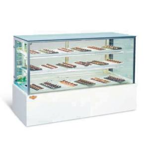 Curved Glass Refrigerated Bakery Display Showcase With 2 / 3 Layers