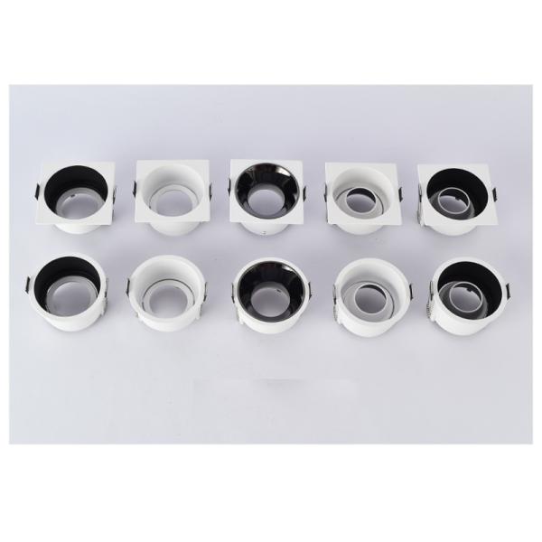 Round Anti Glare MR16 Downlight Fitting 25 Degree Adjustable