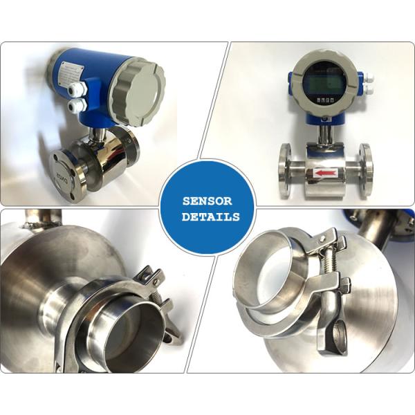 Remote Industrial Magnetic Flow Meter GXEFM2000 Type Standard 220VAC Power Supply