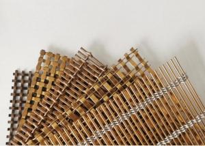 China Bronze Decorative Steel Wire Mesh For Furniture 0.6m-1.5m Width Non Rusting on sale