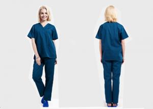 China Dense Stitching Scrubs Medical Uniforms Double Needle Sewing For Men And Women on sale