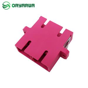 OM4 Duplex SC Fiber Optic Adapter Multimode Integrally Formed