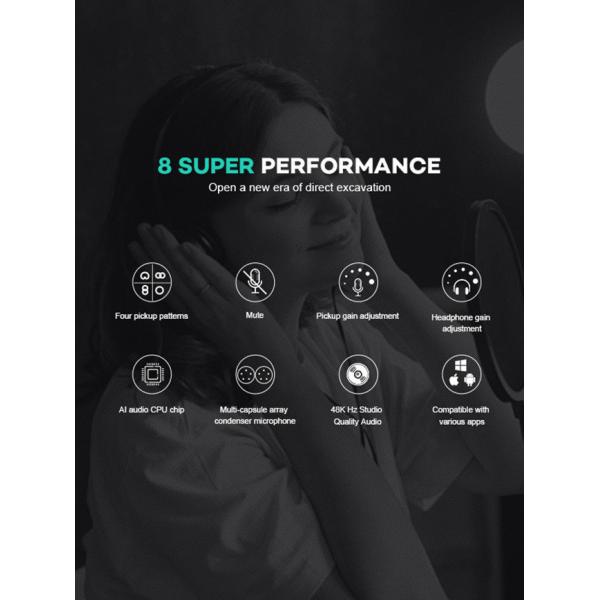 PC USB Gaming Mic , OEM Professional Studio Microphone For Streaming