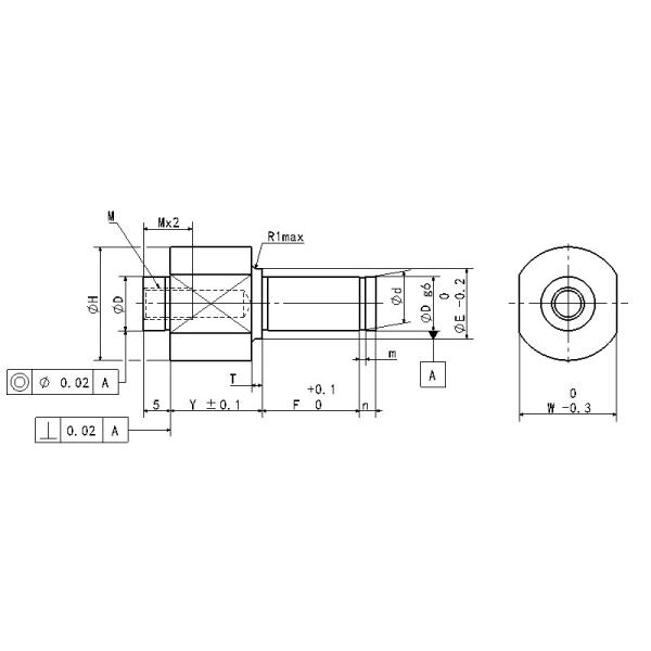 Automation Equipment Use Metal Fasteners , Overloading Type Cantilever Shaft