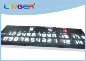 China White Color LED Baseball Scoreboard For Stadium 12'' Digit Height 110V ~ 220V on sale