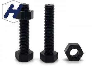 China M10 X 40mm Hot Dip Galvanized Nuts Bolts Steel Black In Machinery on sale