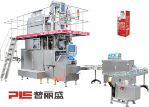 CE Certificate 250ml Slim Juice Aseptic Carton Filling Machine 7500PPH