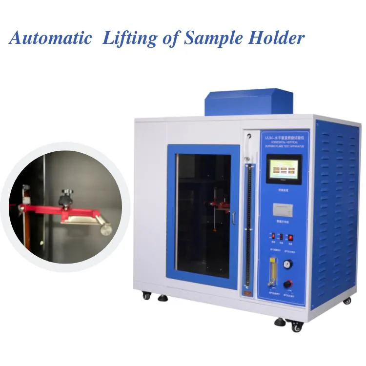 Laboratory UL94 Horizontal and Vertical Flame Resistance Tester for Plastic