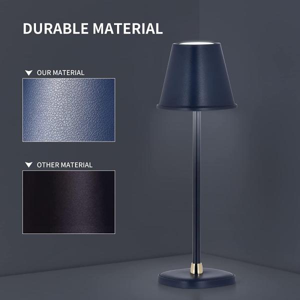 LED Cordless Table Lamp, Battery Operated Lamp, Touch Night Light, Minimalist Portable Desk Lamp for Couple Dinner